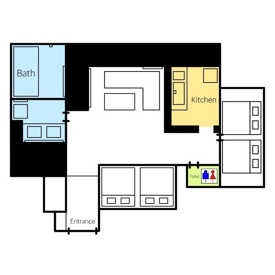 Grand Base Hakata Gofuku Aparthotel Fukuoka  Eksteriør bilde