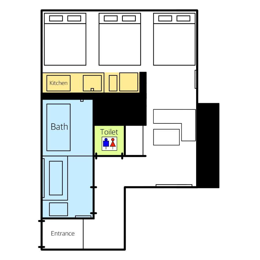 Grand Base Hakata Gofuku Aparthotel Fukuoka  Eksteriør bilde